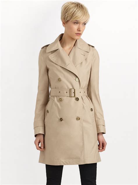 burberry brit double breasted trench coat|Burberry women's trench coat.